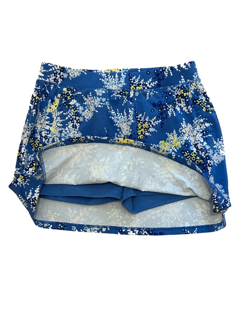 Talbots Floral Fitness Skirt Skort & White ¾ Sleeve Pleated Top 2-Piece Set NWT - Picture 2 of 14